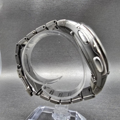 Casio WVA-430TJ Watch Men 42mm Blue Dial Silver Alarm Chrono Waveceptor PARTS9