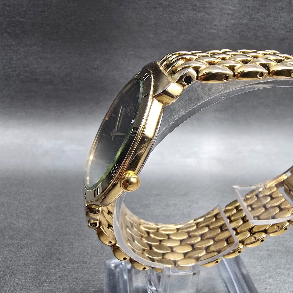 Citizen Elegance Watch Men 34mm Black Dial Gold Tone Round 1020-S61119 New Batt2
