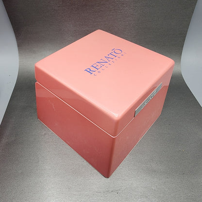 Renato Beauty Chronograph Watch Women 36mm Brown Dial Steel Diamond New Battery16