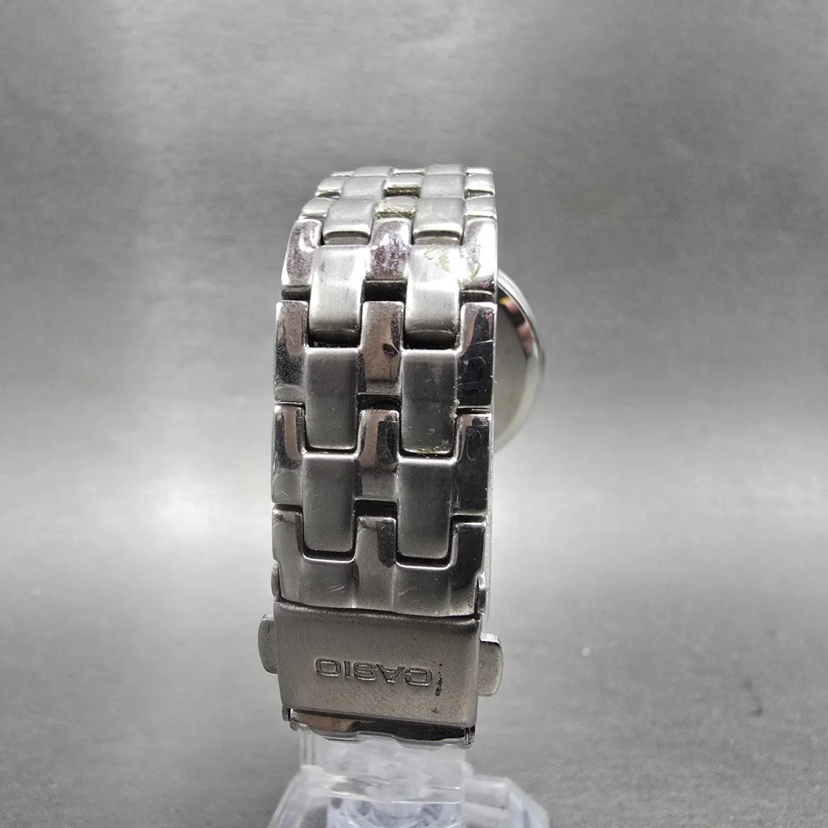 Casio Waveceptor Watch Women 34mm Blue Dial Steel Date Round LWQ-120 Runs8