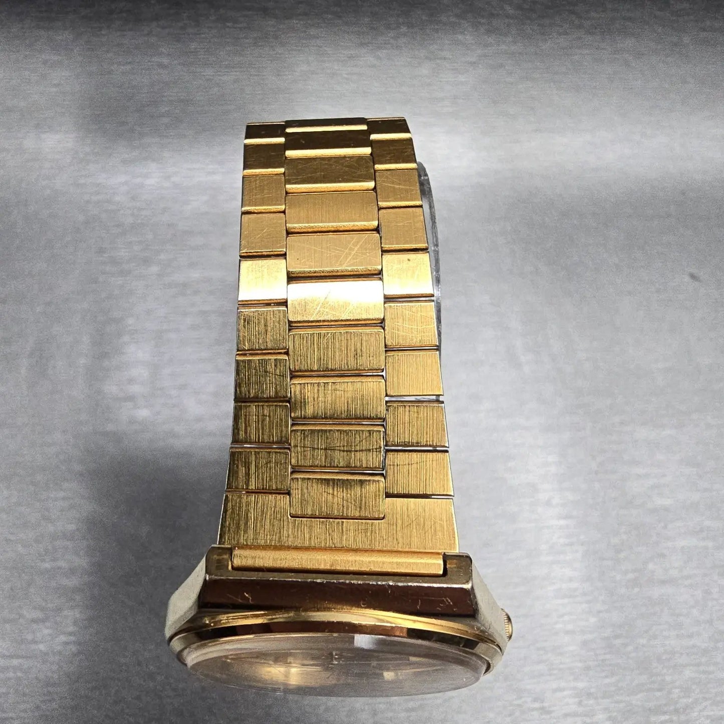 Seiko Beoing Watch Men 35mm Silver Dial Gold Tone Daydate 8223-8029 New Battery4