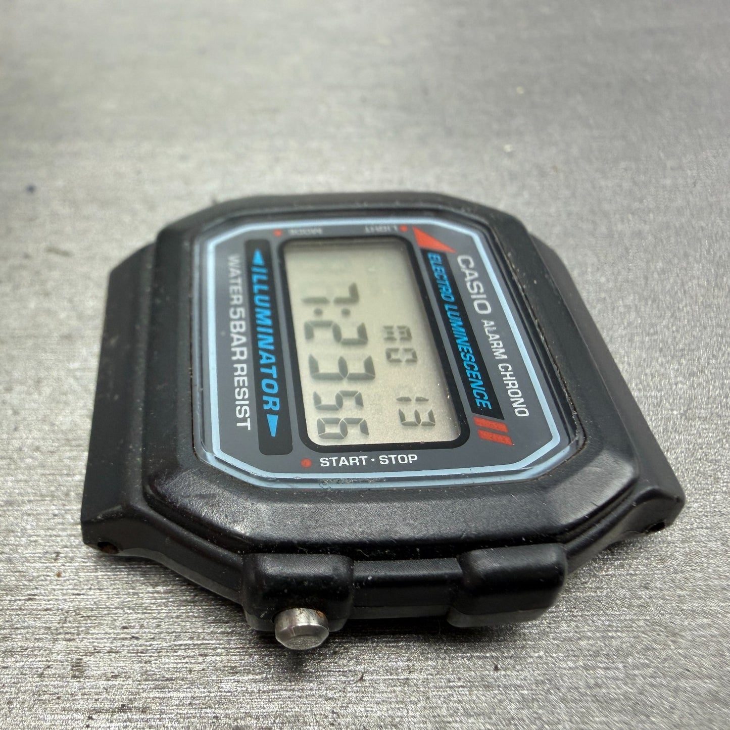 Casio Illuminator W-86 Watch Men 37mm Digital Black Alarm Chrono READ!! New batt5