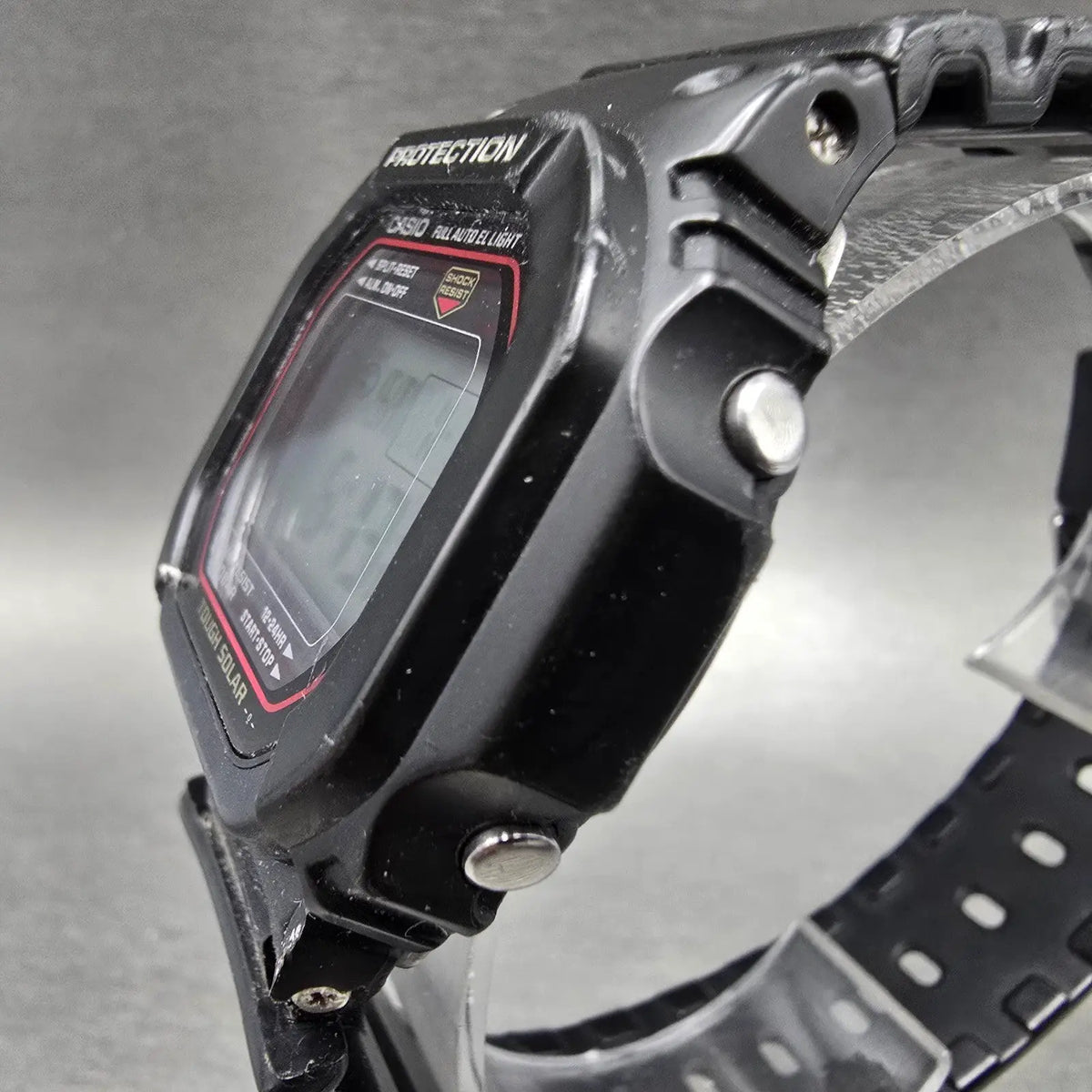 Casio G-Shock G-5600 Watch Men 43mm Black Alarm Chrono Solar Octagon PARTS3