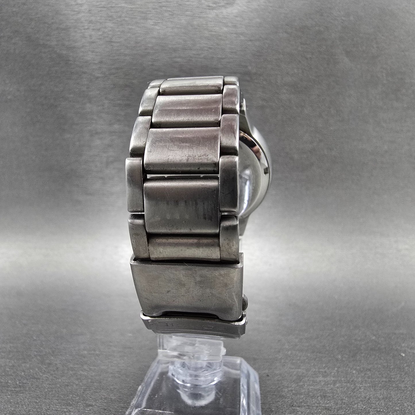 Fossil Big Tic Watch Men 41mm Blue Dial Silver Kanji Round JR-8084 New battery7