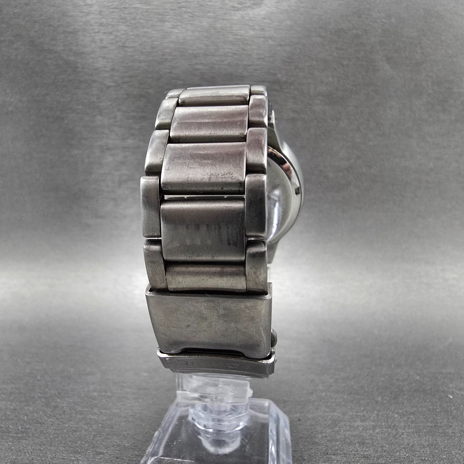 Fossil Big Tic Watch Men 41mm Blue Dial Silver Kanji Round JR-8084 New battery7
