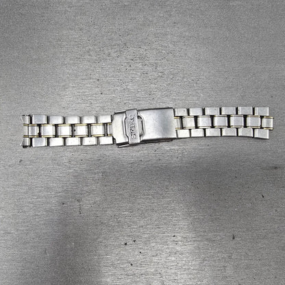 Seiko Bracelet For V742-8119 18mm Stainless Steel Two Tone 4916ZI Vintage0