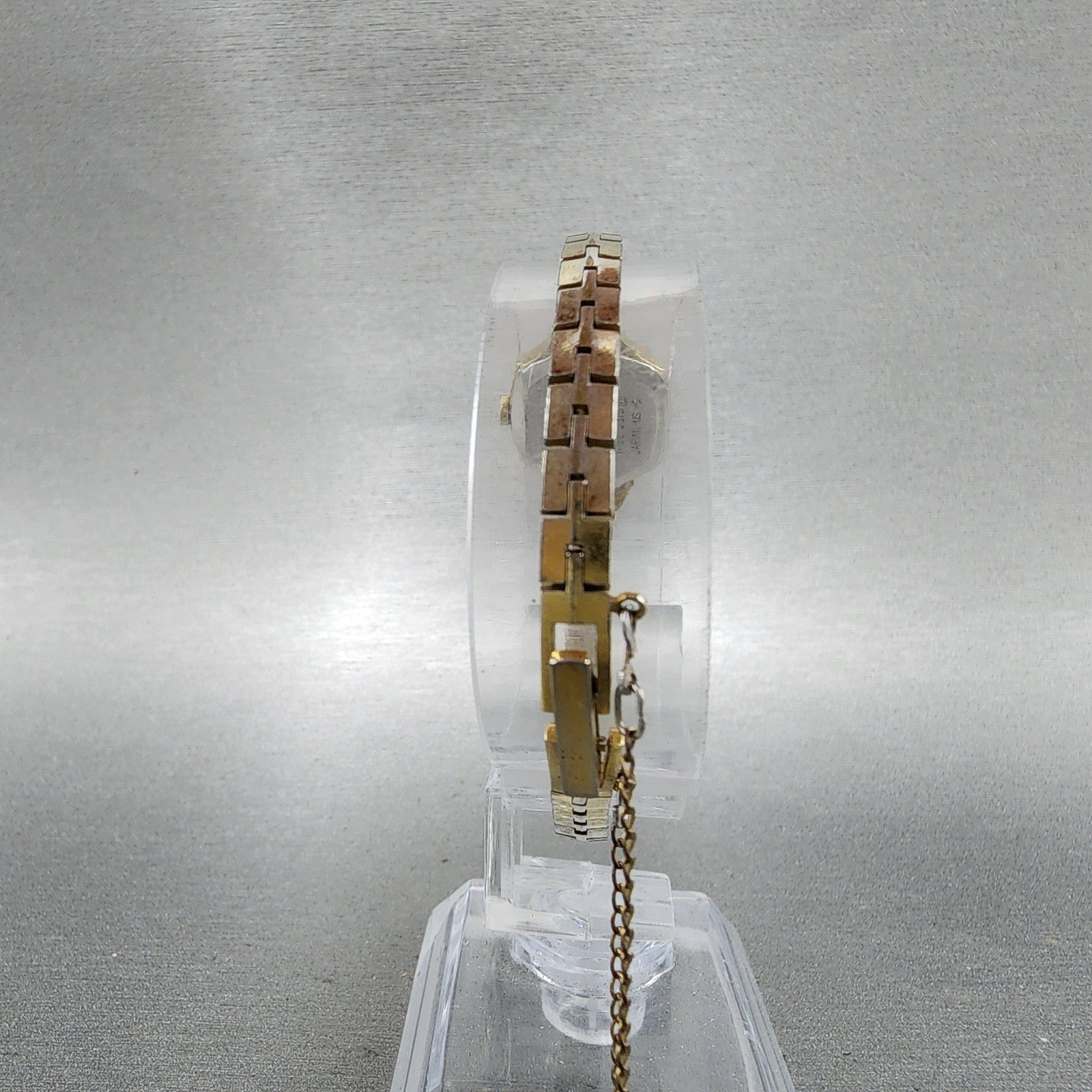 Seiko Watch Women 18mm Black Dial Gold Tone Hexagon 14005319 New Battery7