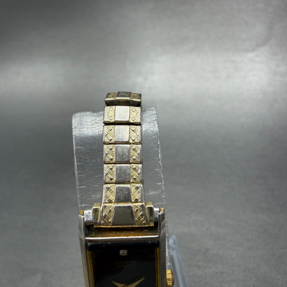 Citizen CQ tank Watch Women 14mm Black Dial Gold Tone 2250-K00535 New Battery4