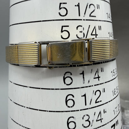 Seiko Tank Watch Women 17mm Champagne Dial Gold Tone 5420-5319 New Battery10