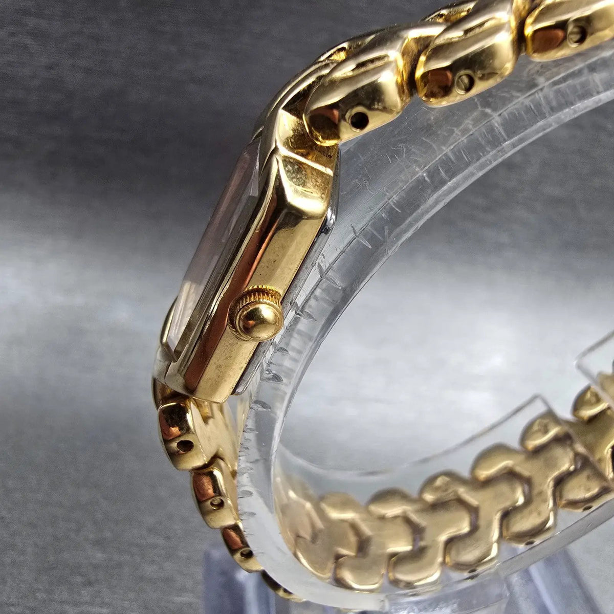 Citizen Elegance Watch Women 15mm Champagne Dial Gold Tone 5421-H01440 New Battp2