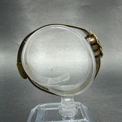 Armitron Deaville Watch Women 19mm Champagne Dial Gold Tone Oval New Battery8