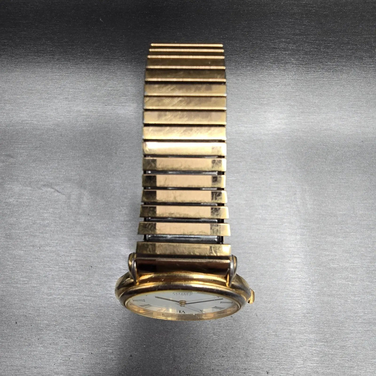 Citizen Watch Men 34mm White Dial Gold Tone Round 6031-S52489 New Battery4