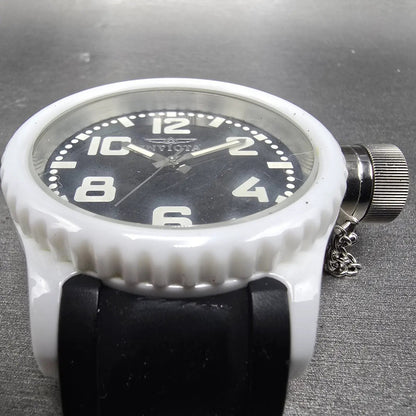 Invicta Russian Diver Watch Men 51mm Black Dial White Ceramic Round 1935 New Bat2