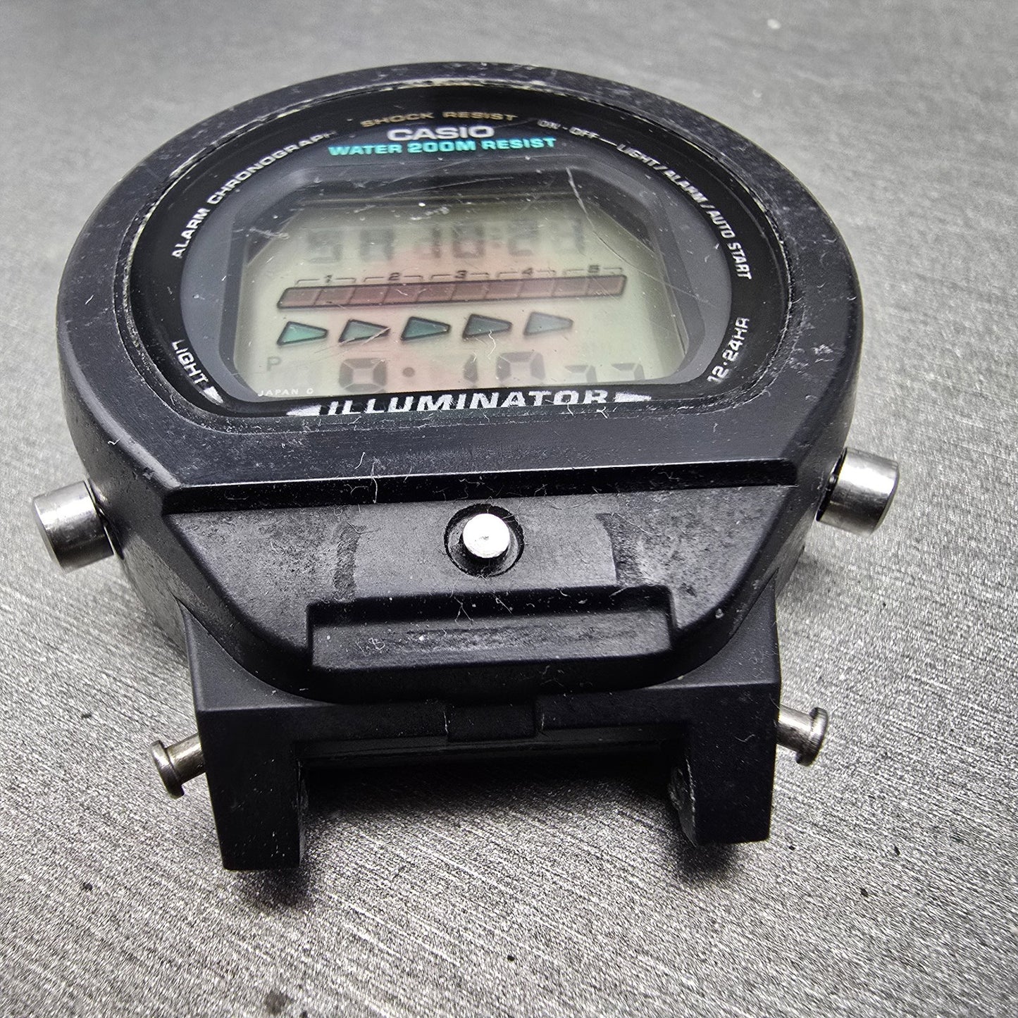 Casio G-Shock DW-6600 Watch Men 41mm Black Alarm Chronograph 1199 Vintage PARTSA3
