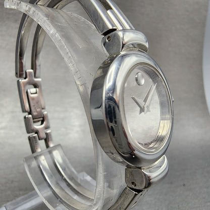 Movado Harmony Watch Women 23mm Silver Dial Stainless steel 84A1809  New Battery3
