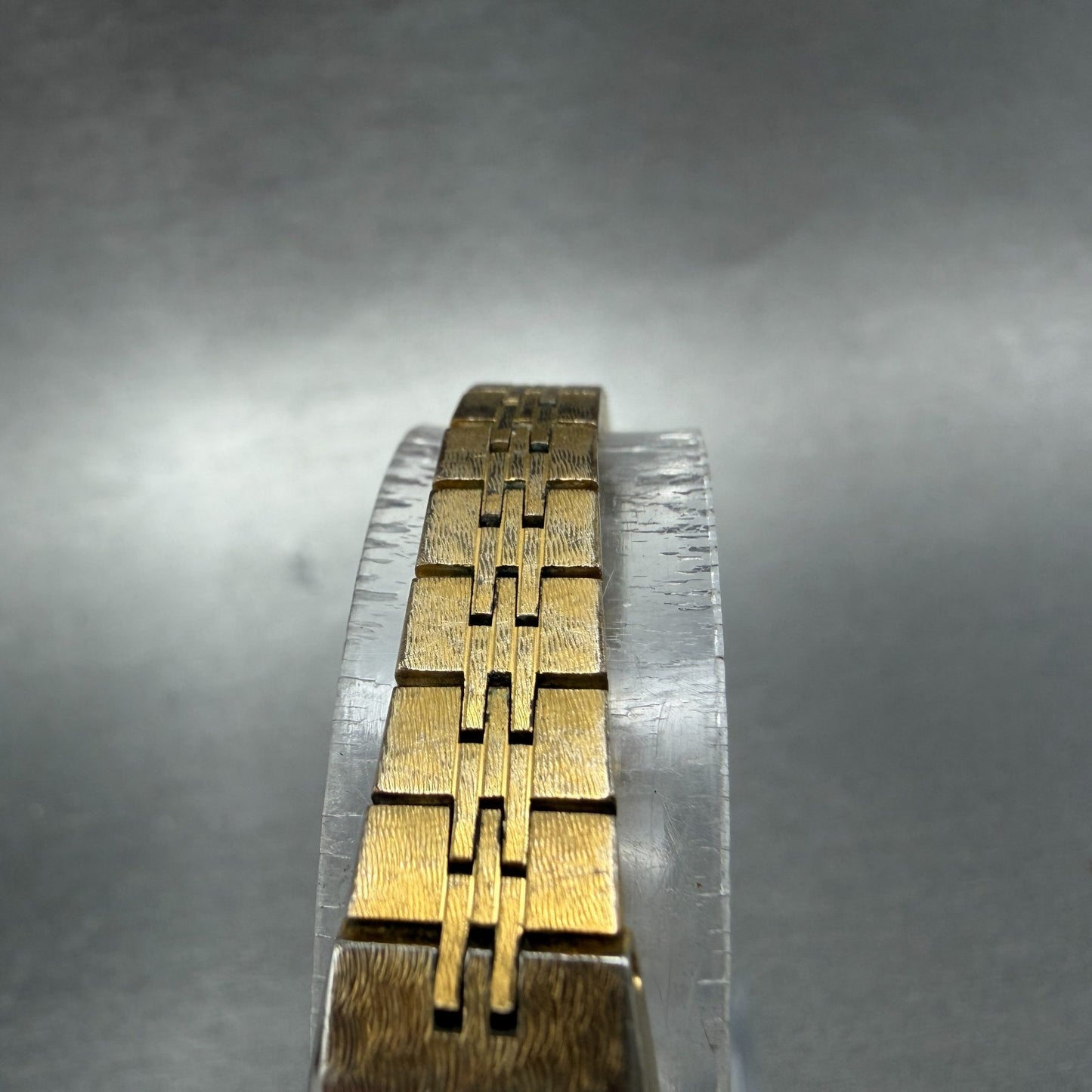 Seiko Tank Watch Women 12mm Champagne Dial Gold Tone 2E20-5559 New Battery VTG4