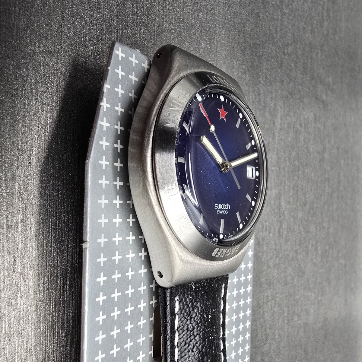 Swatch James Bond From Russia with Love Watch Men 37mm YGS423 New Battery NOS7