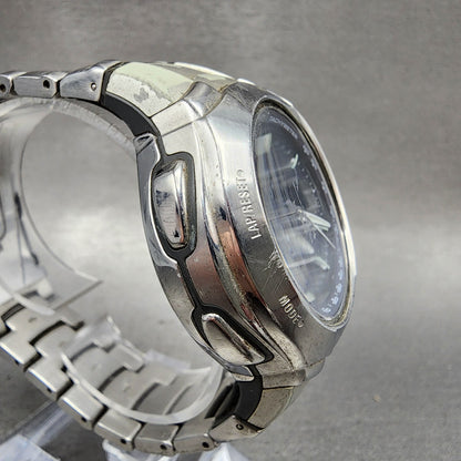 Casio Waveceptor WVA500J Watch Men 43mm Blue Dial Steel Analog Digital Works3
