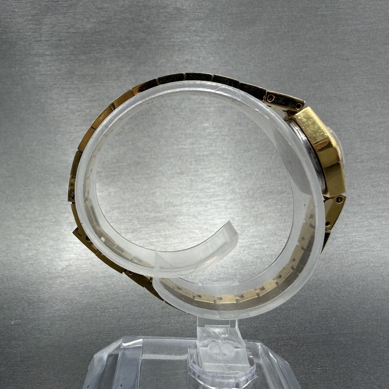 Waltham Heart Watch Women 16mm Black Dial Gold Tone Round New Battery VTG8