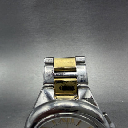 Michael Kors Camile Chrono Watch Women 43mm White Dial Two Tone Date MK-56534