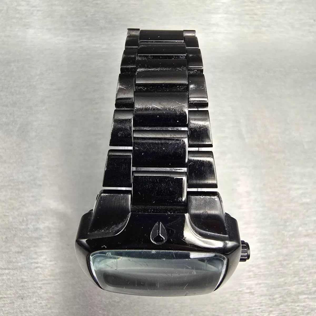 Nixon The Small Player Watch Women 33mm Black Dial Black Tone Rectangle New Batt4
