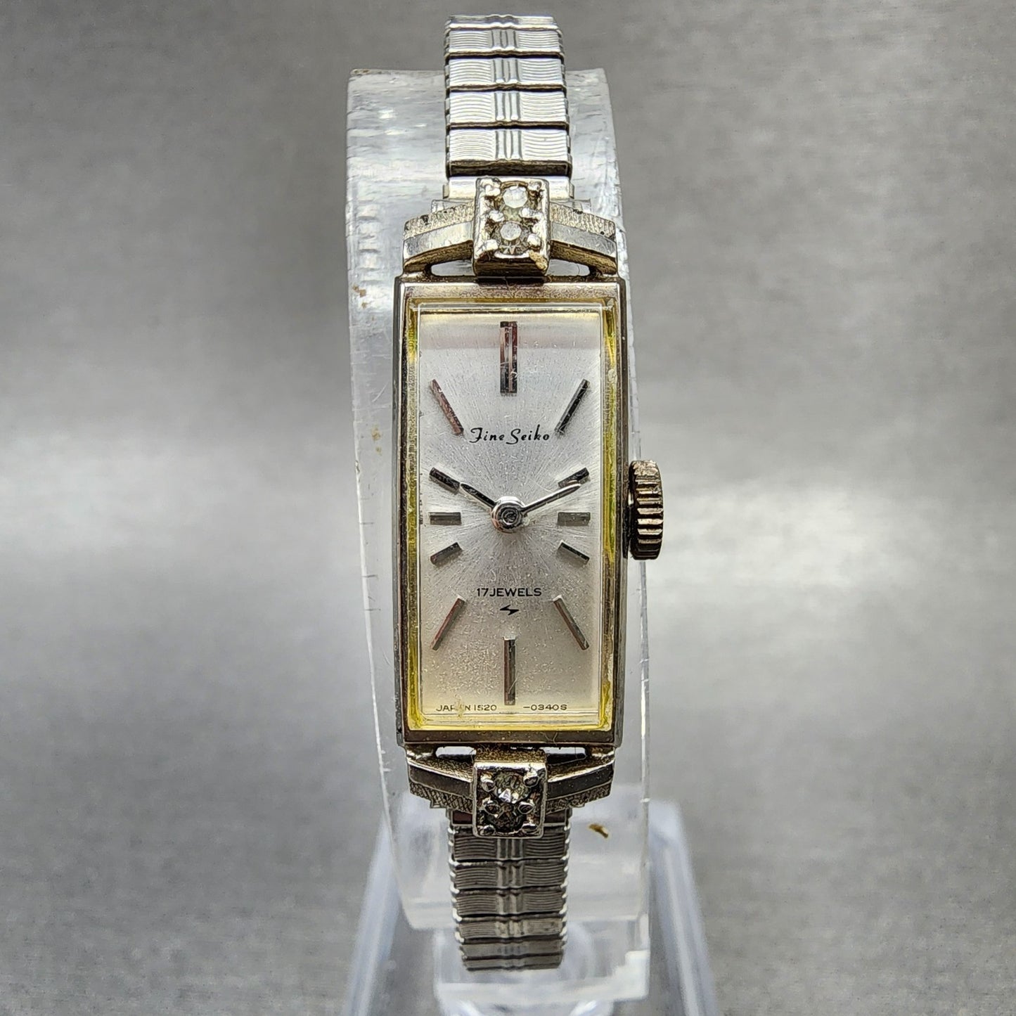 Seiko Fine Seiko Watch Women 12mm Silver Dial Silver Tone Manual 15203310 Runs0