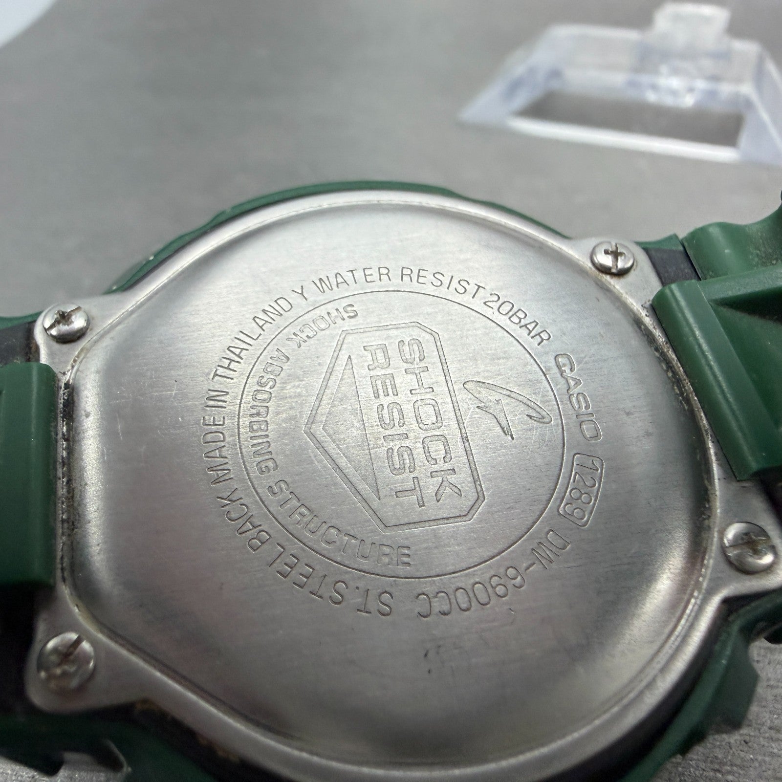 Casio G-Shock DW-6900CC Watch Men 50mm Digital LCD Green  Alarm Chrono New Batte15