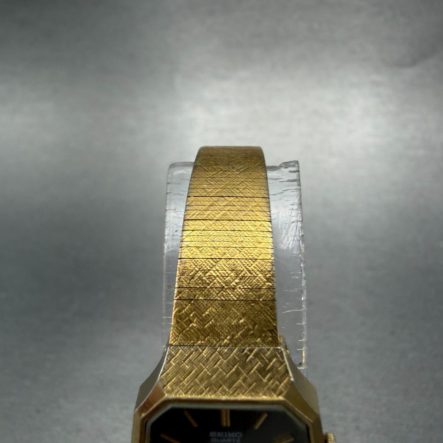Seiko Watch Women 19mm Brown Dial Gold Tone 1400-5429  Octagon New Battery VTG4