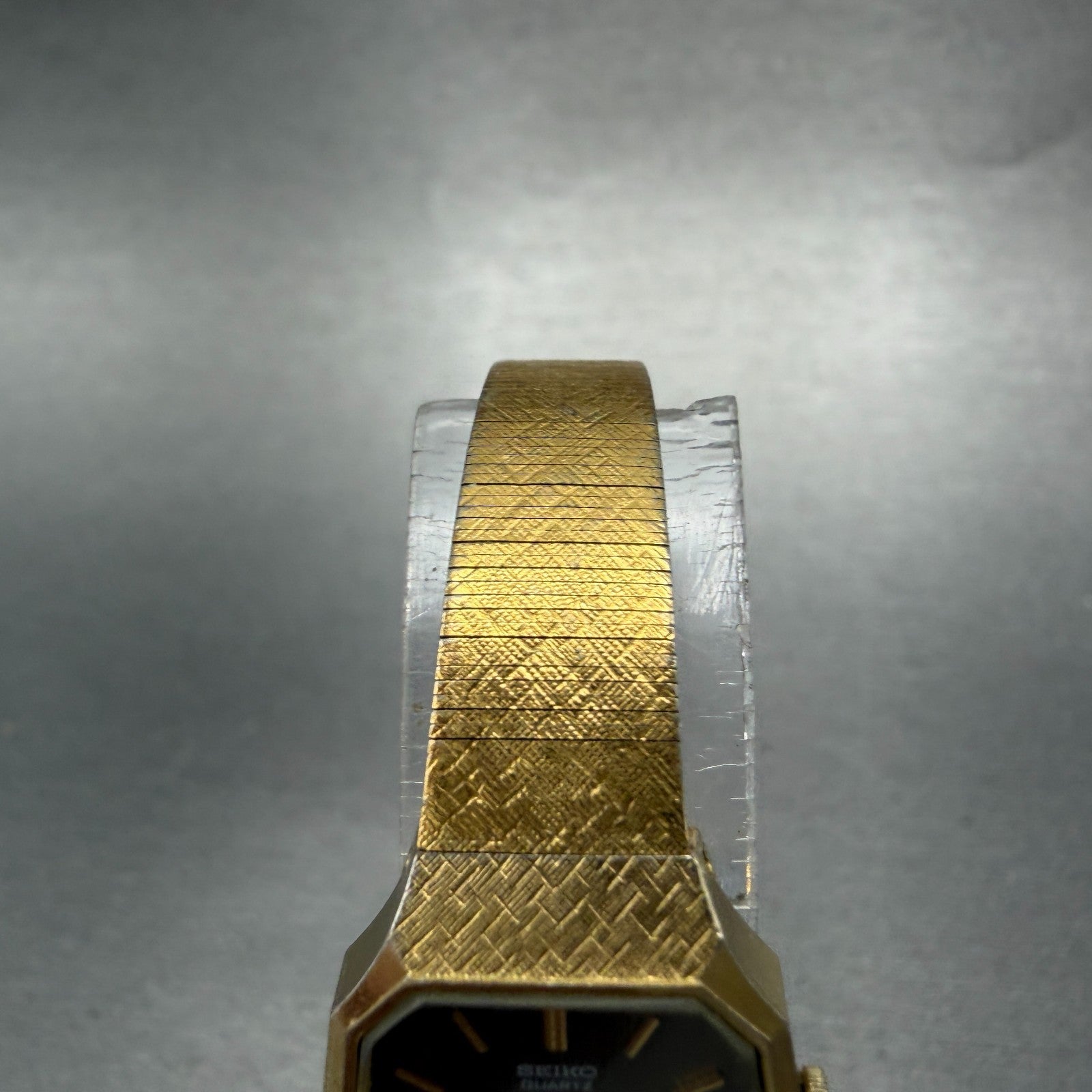Seiko Watch Women 19mm Brown Dial Gold Tone 1400-5429  Octagon New Battery VTG4