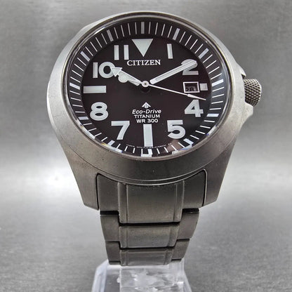 Citizen Promaster Tough Watch Men 40mm Black Dial Titanium Date BN0118-55E Works5