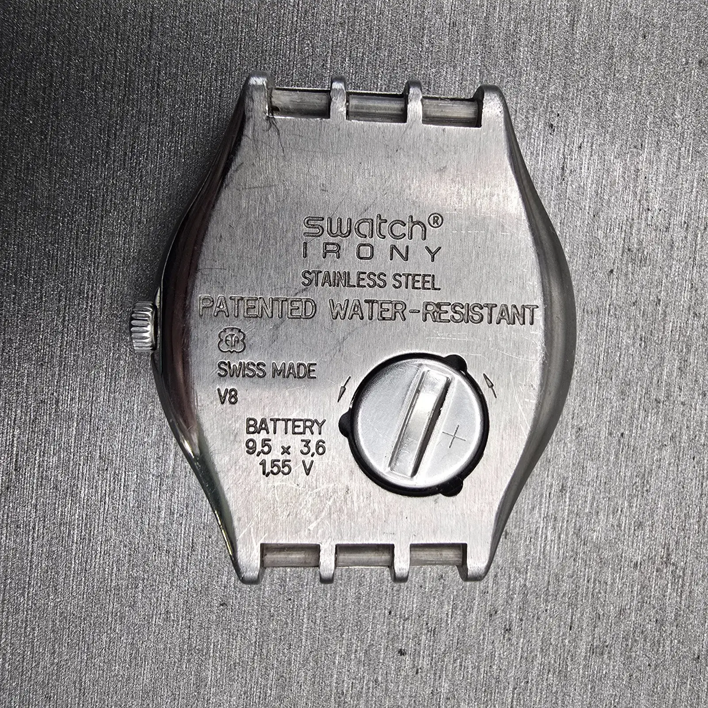 Swatch Irony Casse-Cou Watch Men 37mm Silver Dial Steel YGS732 Daydate New Batt5