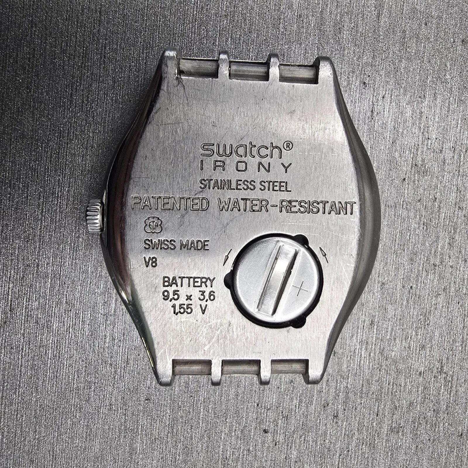 Swatch Irony Casse-Cou Watch Men 37mm Silver Dial Steel YGS732 Daydate New Batt5