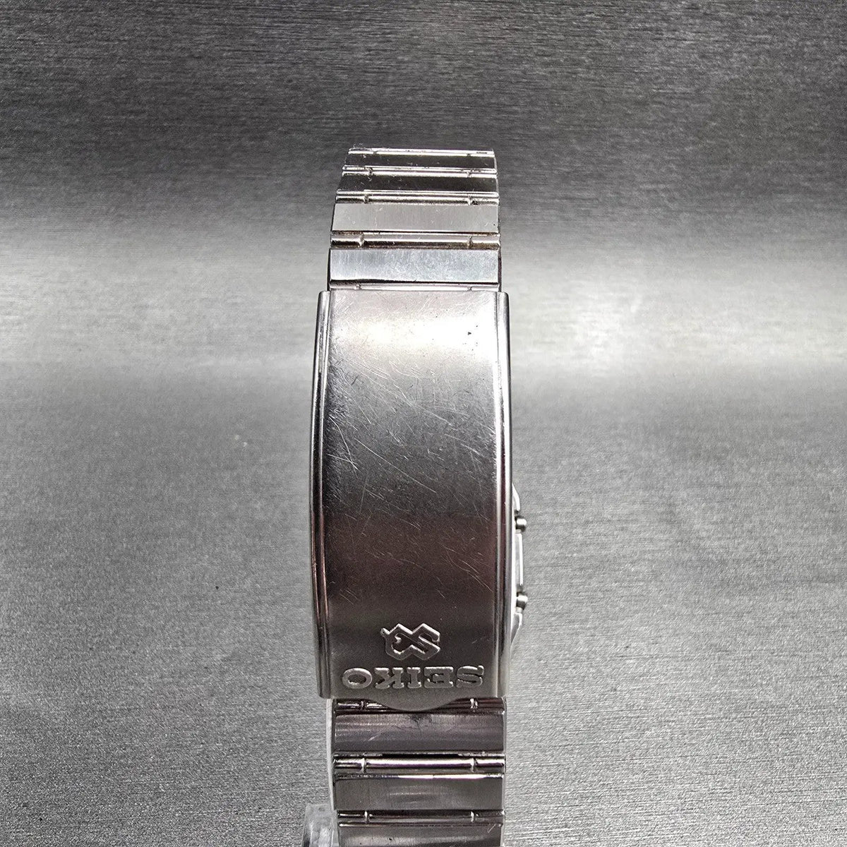 Seiko Watch Men 31mm Silver Dial Silver Chronograph Alarm H557-531H New Battery7