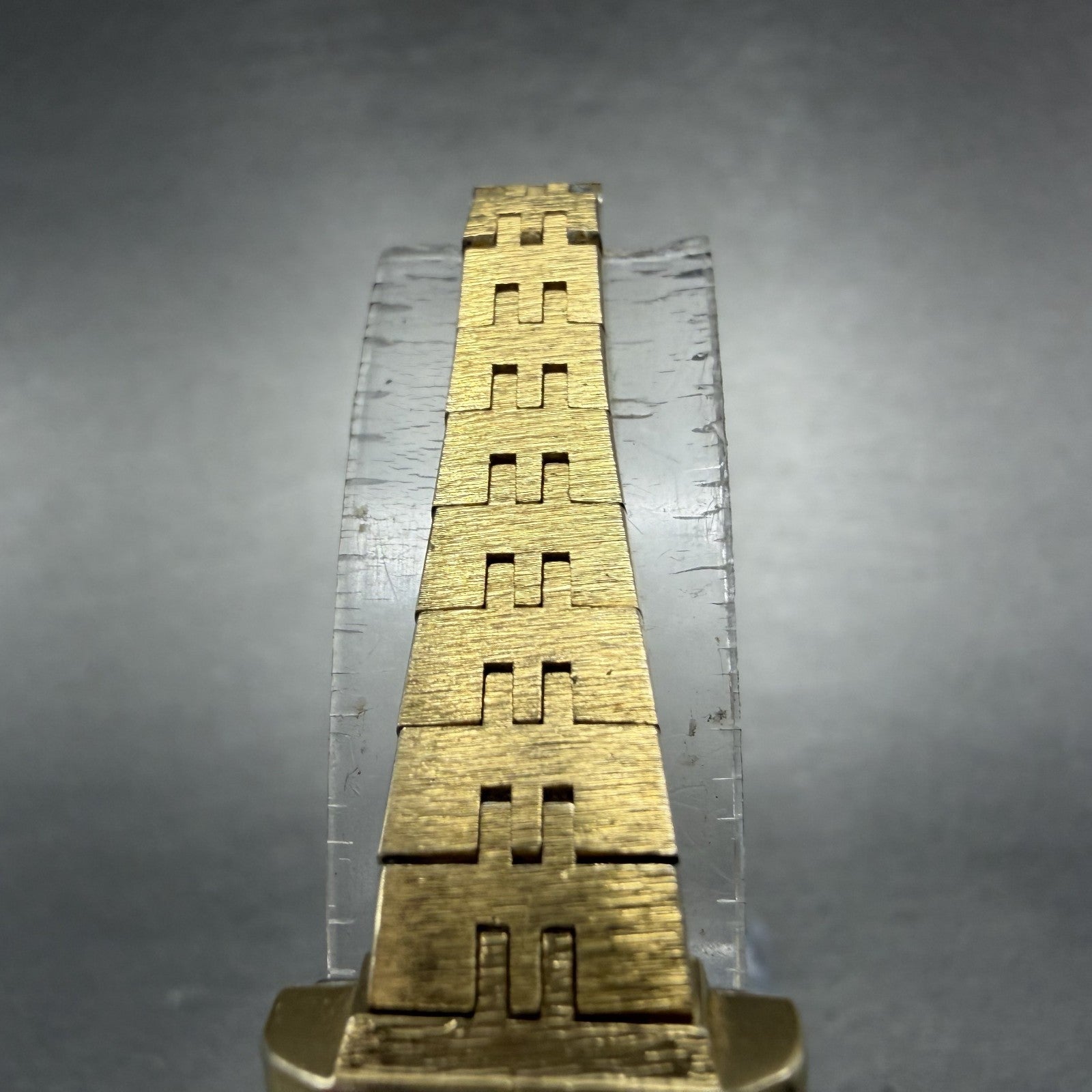 Citizen CQ Watch Women 17mm Champagne Dial Gold Tone Rectangle 3220 New Batt 5644