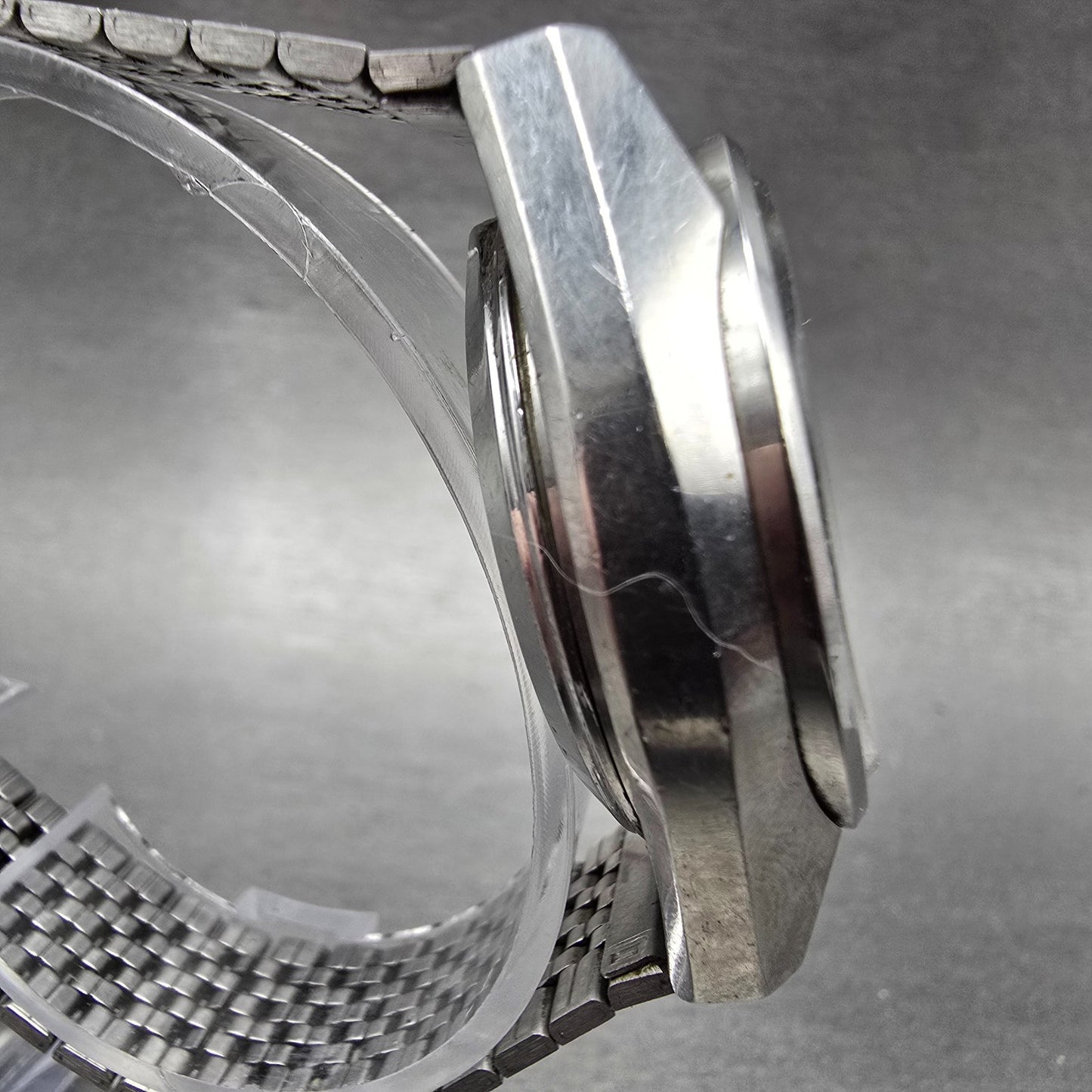 Seiko Type II Watch Men 36mm Silver Dial Silver Tone Daydate 4623-8000 New Batt3