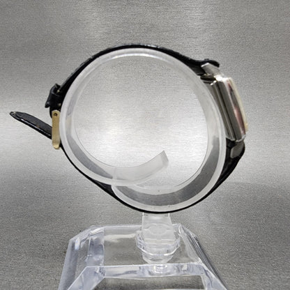 Juvenia Tank Watch Women 21mm Champagne Dial Silver Tone Rectangle Manual Wind9