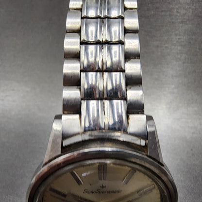 Seiko Sports Matic Watch Men 36mm Silver Dial Silver Tone J13058 PARTS5