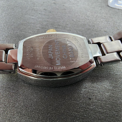Bulova Caravelle Watch Women 18mm MOP Dial Two Tone Steel Rectangle 45L16812