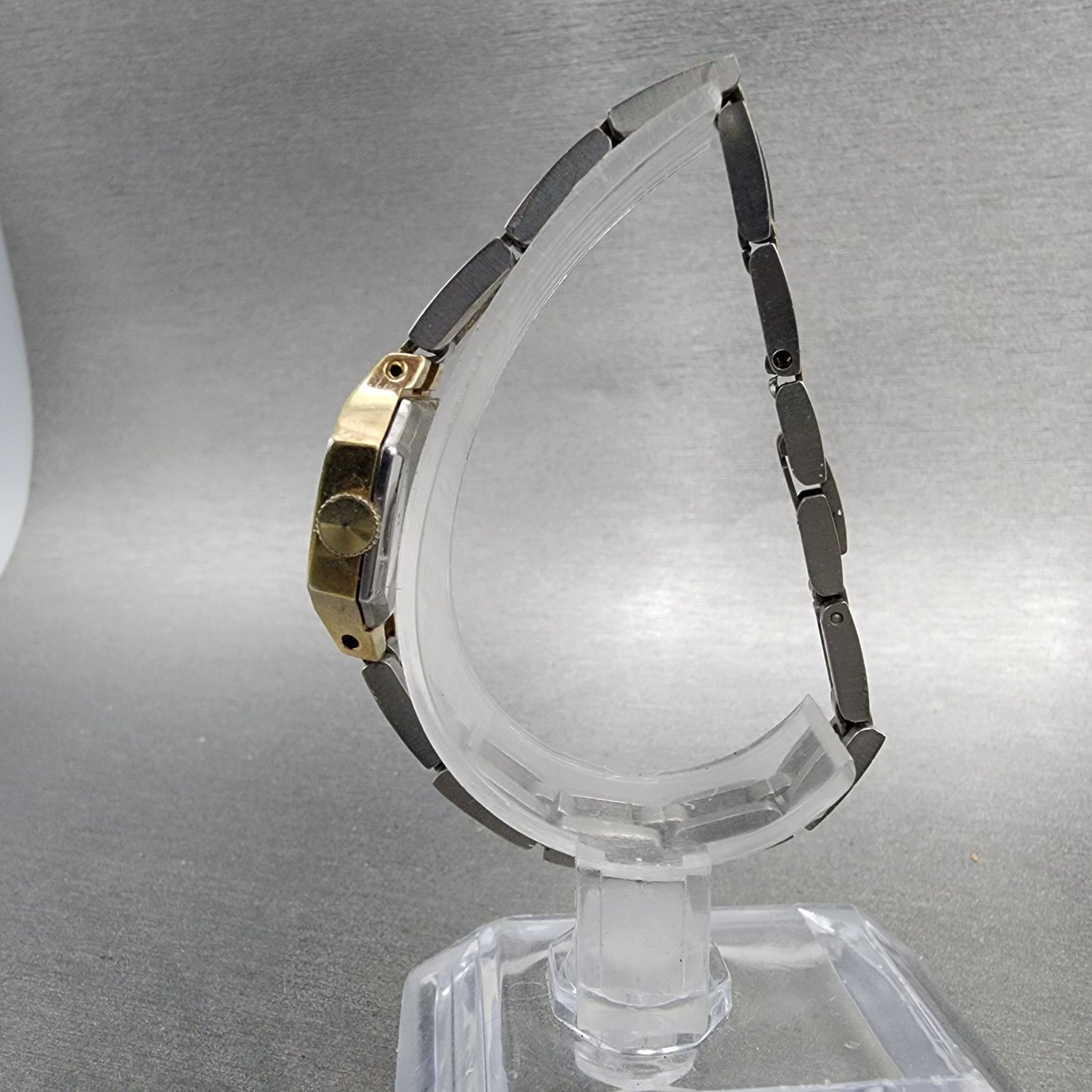 Seiko Watch Women 23mm Champagne Dial Two Tone Oval Vintage 117659 Manual Runs7