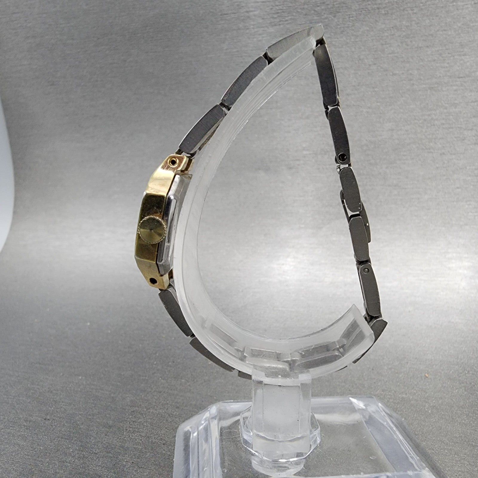 Seiko Watch Women 23mm Champagne Dial Two Tone Oval Vintage 117659 Manual Runs7