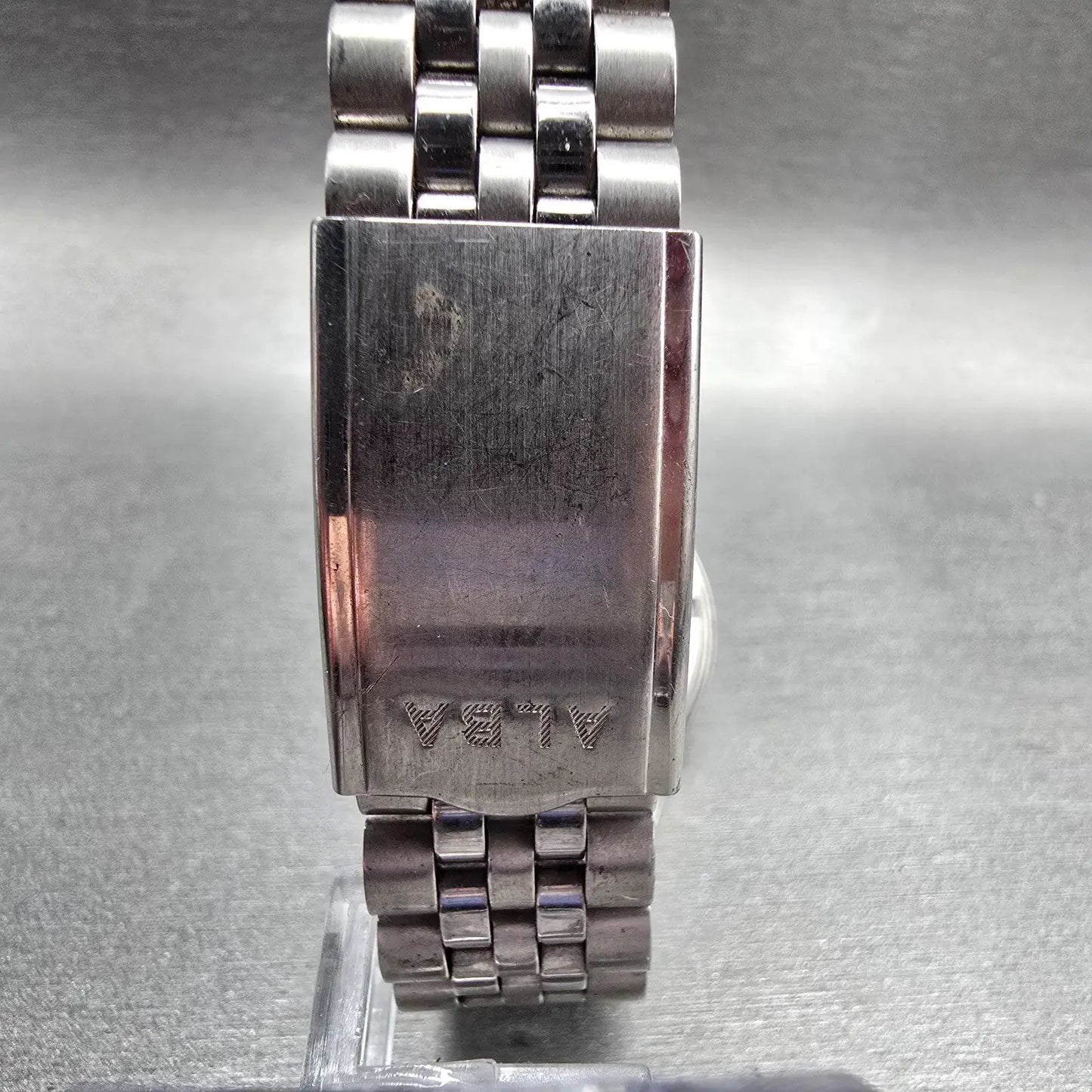 Seiko Alba Watch Men 35mm Luminous Dial Silver Tone Daydate 7N33-K002 New Batt7