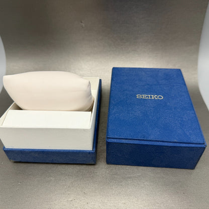 Seiko Presentation Watch Box Case Blue Cardboard W/Manuals Pillow P53