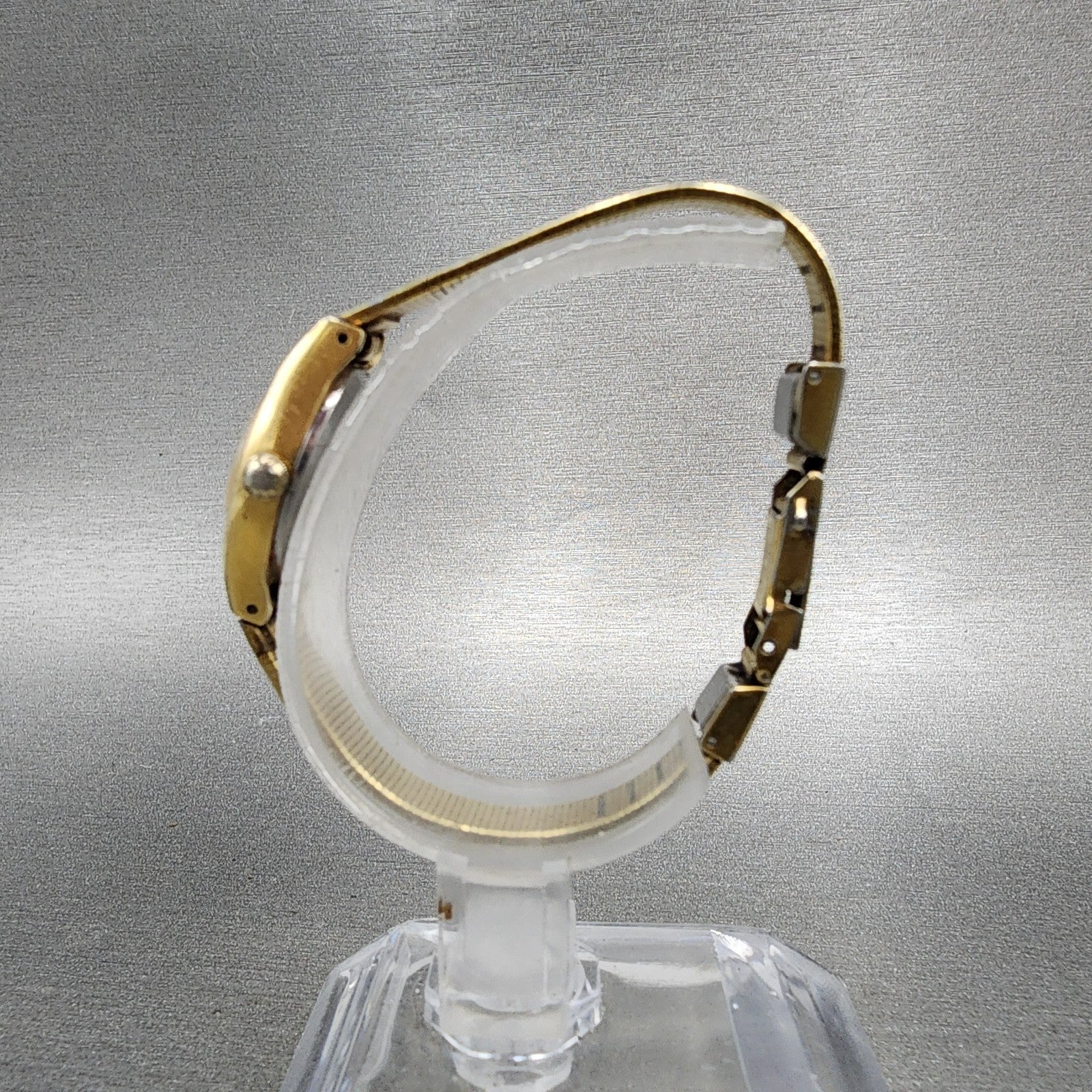 Seiko Watch Women 16mm Gold Dial Gold Tone Round 54200200 New Battery Vintage6