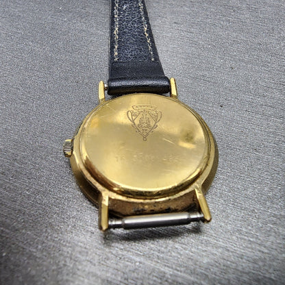 Gucci 3000L Watch Women 26mm Black Dial Gold Plated Round New Battery Vintage8