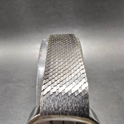 Bulova Accutron Watch Women 20mm Silver Dial SilverTone Rectangle P0 PARTS5