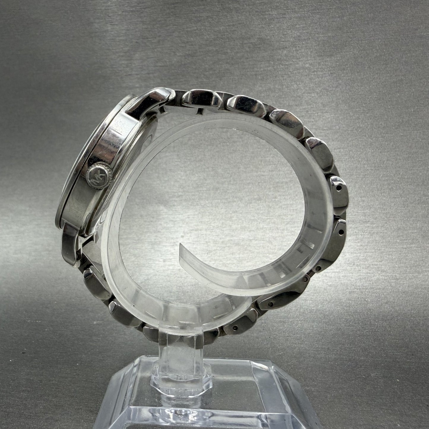 Michael kors Watch Women 38mm Silver Dial Silver Tone Round MK-3375 New battery6