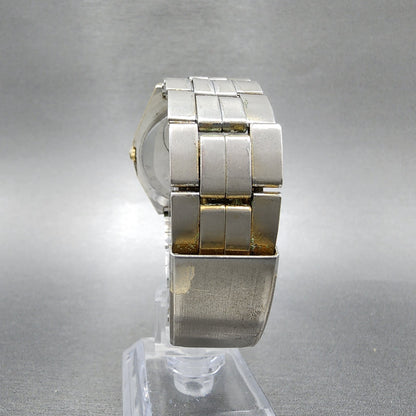 Seiko Grand Quartz Watch Men 38mm Champagne Dial Gold Tone Daydate New Bat