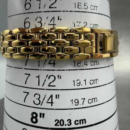 Seiko Watch Women 24mm Champagne Dial Gold Tone Round 1N00-1E19 New Battery ND4510