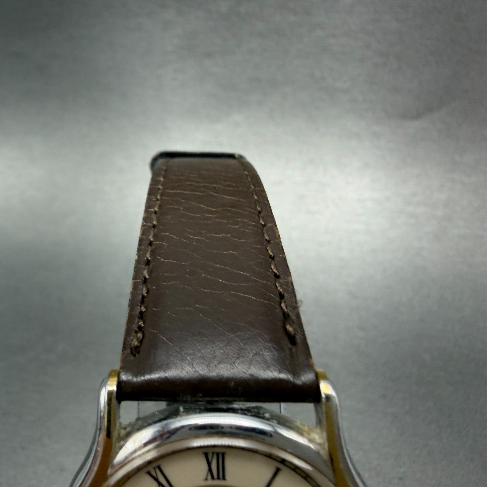Seiko Dolce Watch Men 32mm Champagne Dial Gold Tone Round 7741-6030 New Battery54