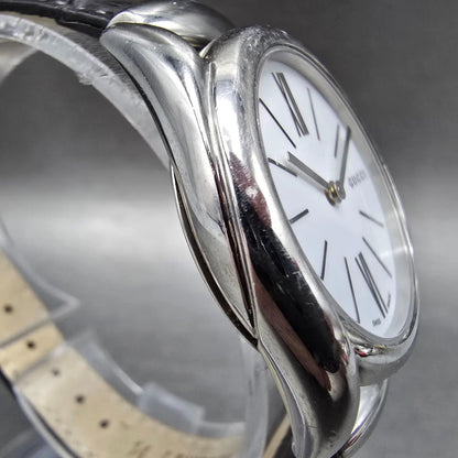 Gucci Horsebit Watch Women 30mm White Dial Steel 140.5 Round New Battery3